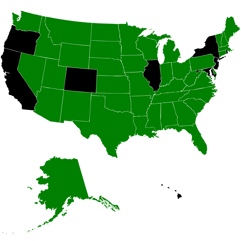 licensing reciprocity map